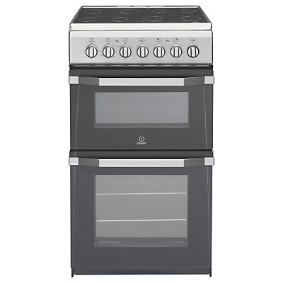 Indesit IT50C1SUK Electric Cooker, Silver Indesit IT50C1SUK Electric Cooker, Silver